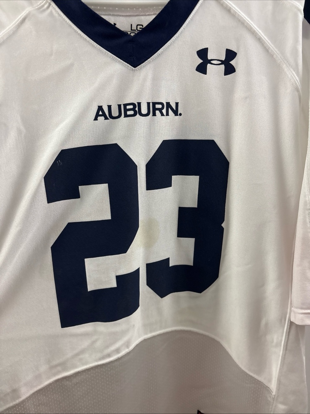 Under Armour Auburn Tigers War Eagle #23 Football Jersey Mens Large White - Picture 3 of 13